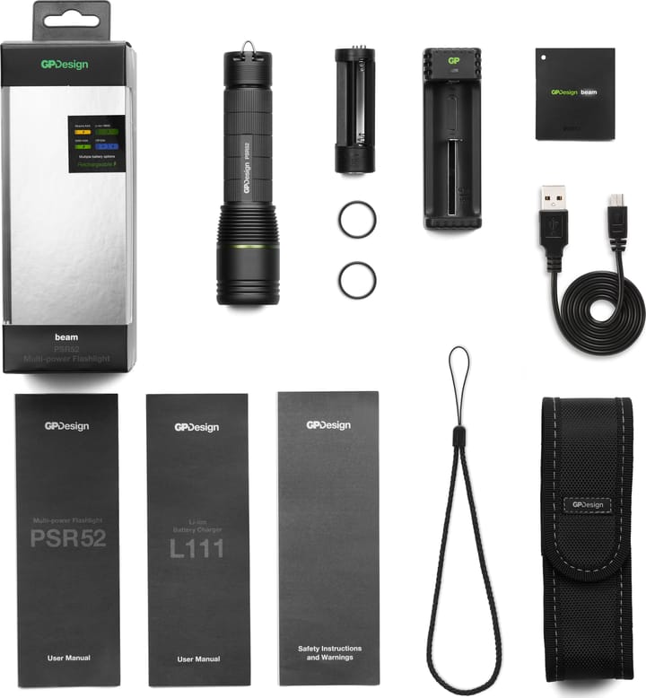 GP Batterier GP Design beam Rechargeable Multi-Battery 1050lm - PSR52 Nocolour GP Batterier GP Batterier GP Design beam Rechargeable Multi-Battery 1050lm - PSR52 Nocolour GP Batterier