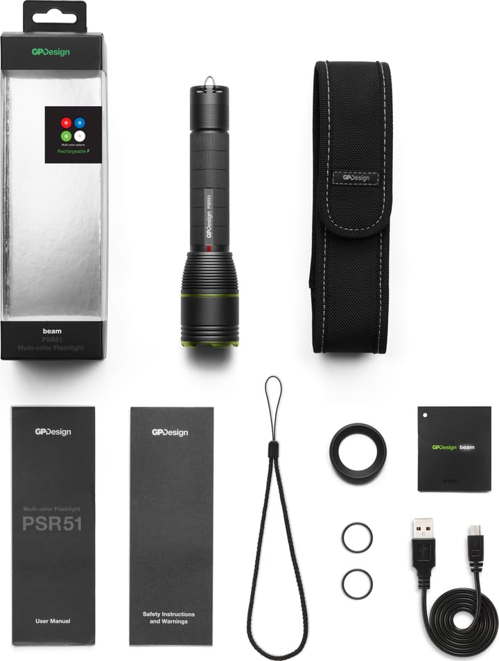 GP Batterier GP Design beam Rechargeable Multi-Colour - PSR51  Nocolour GP Batterier