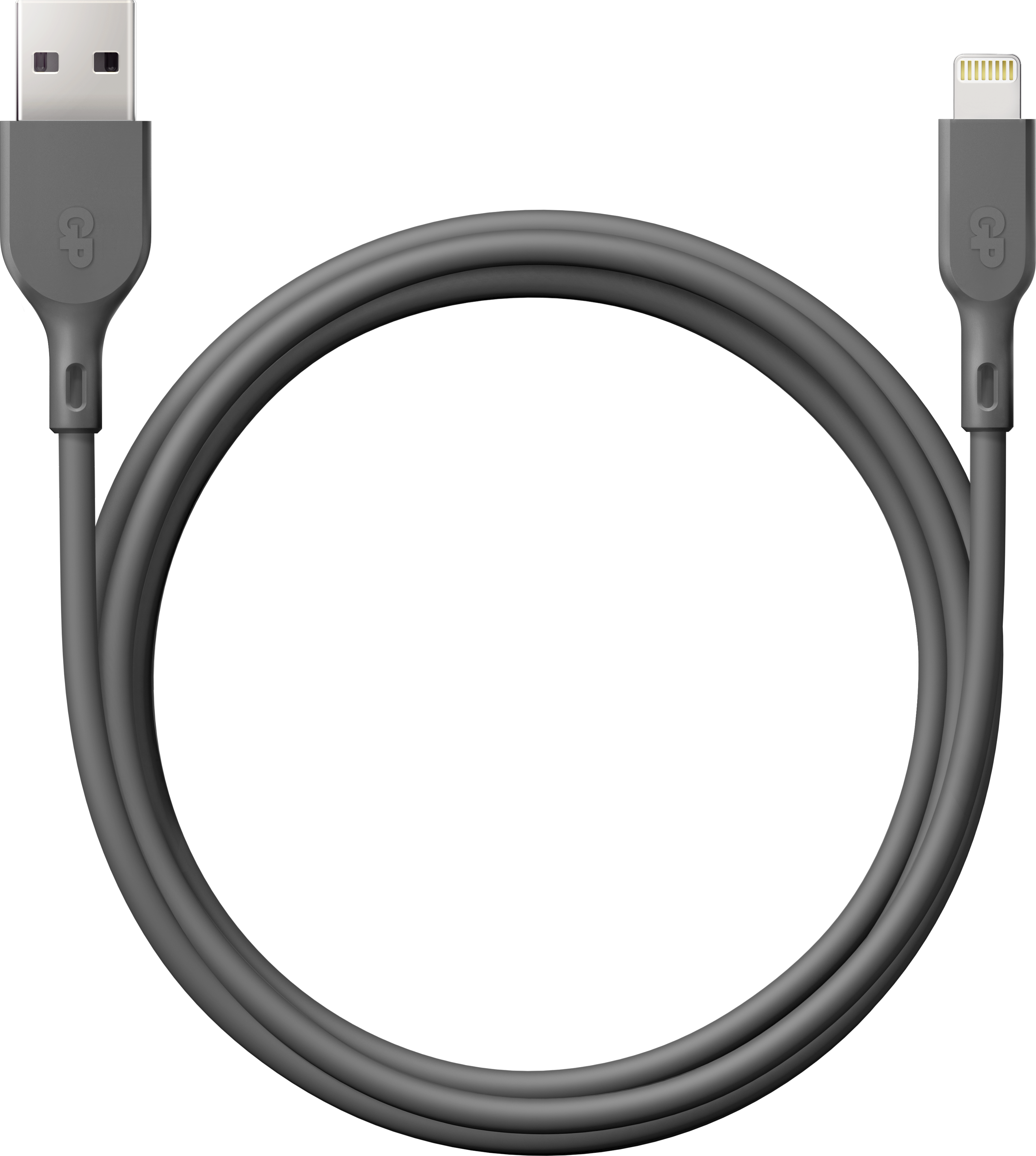 GP Batterier GP Essential Cable USB-A To Lightning 1m Grey Elektroniktilbehør OneSize