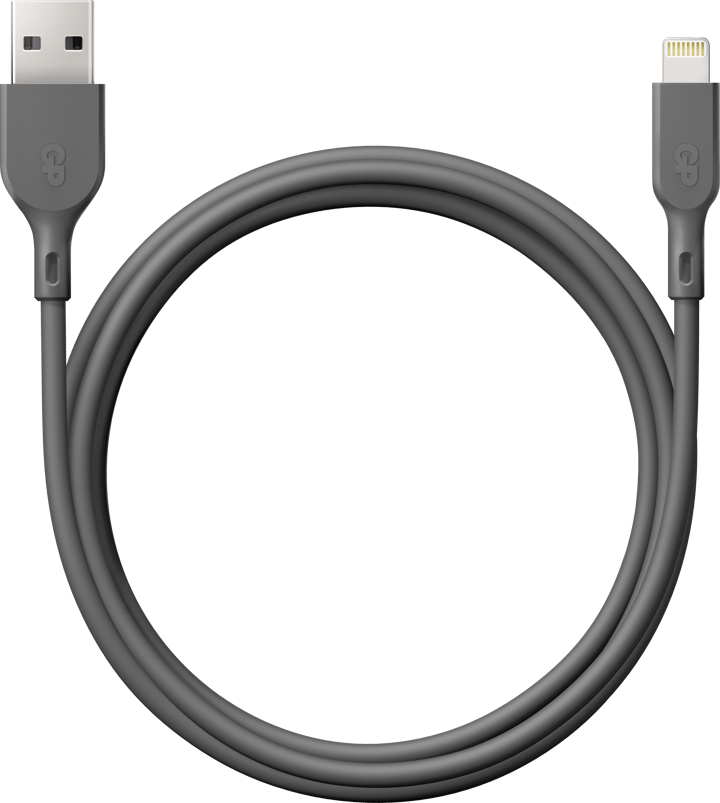 GP Batterier GP Essential Cable USB-A To Lightning 1m Grey GP Batterier