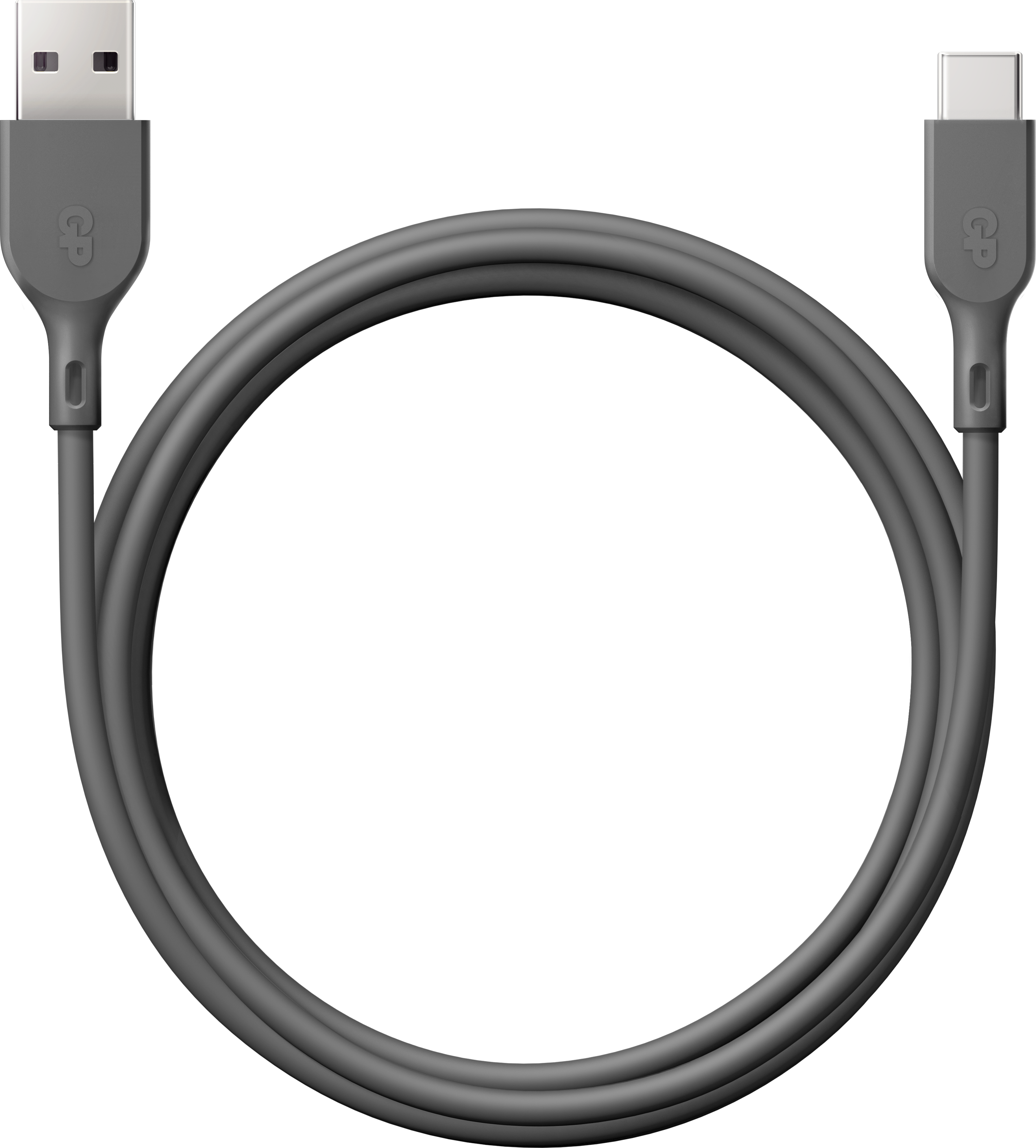 GP Batterier GP Essential Cable USB-A To USB-C 1m Grey Elektroniktillbehör OneSize
