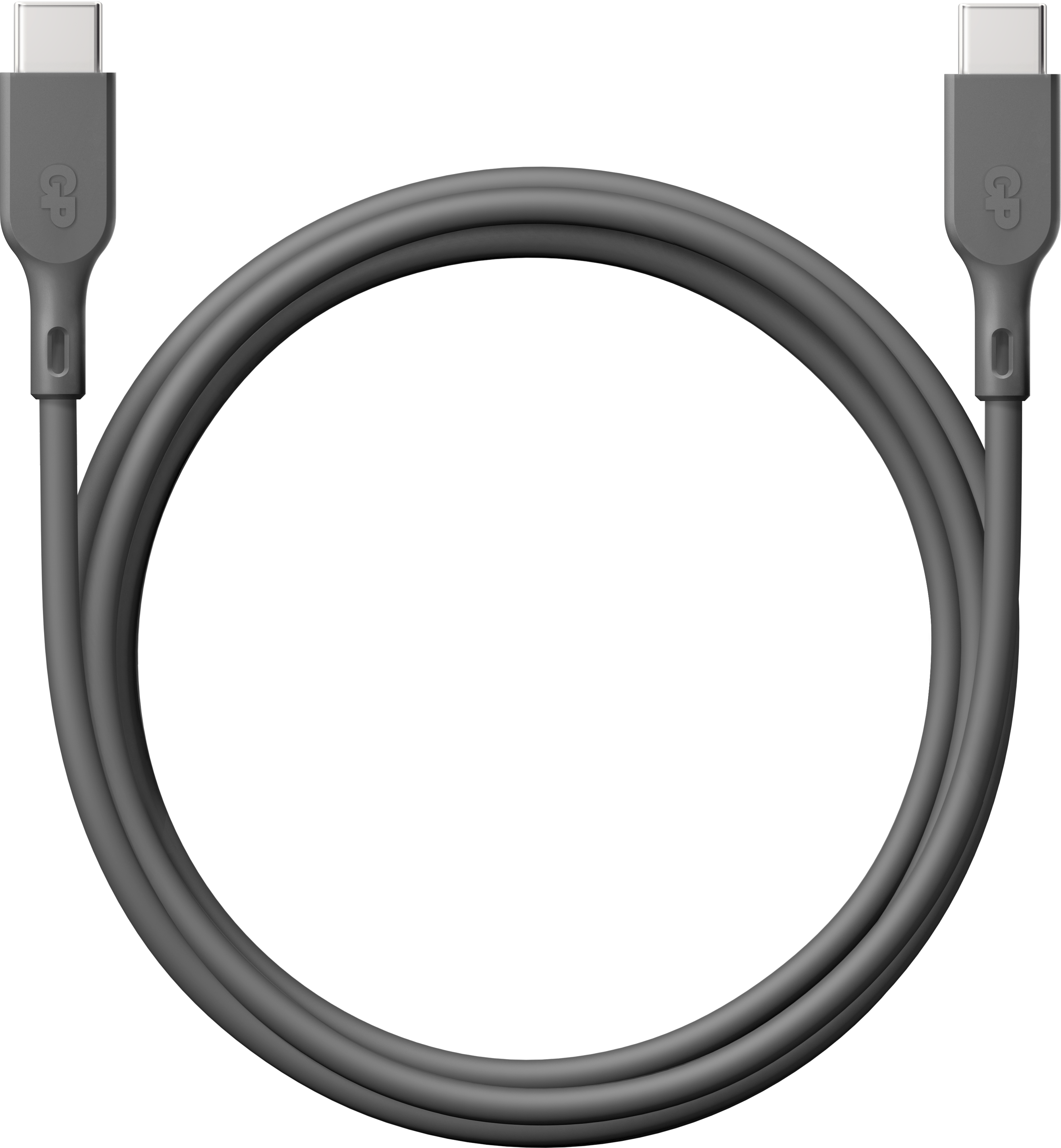 GP Batterier GP Essential Cable USB-C To USB-C 1m 60w Grey Elektroniikkatarvikkeet OneSize