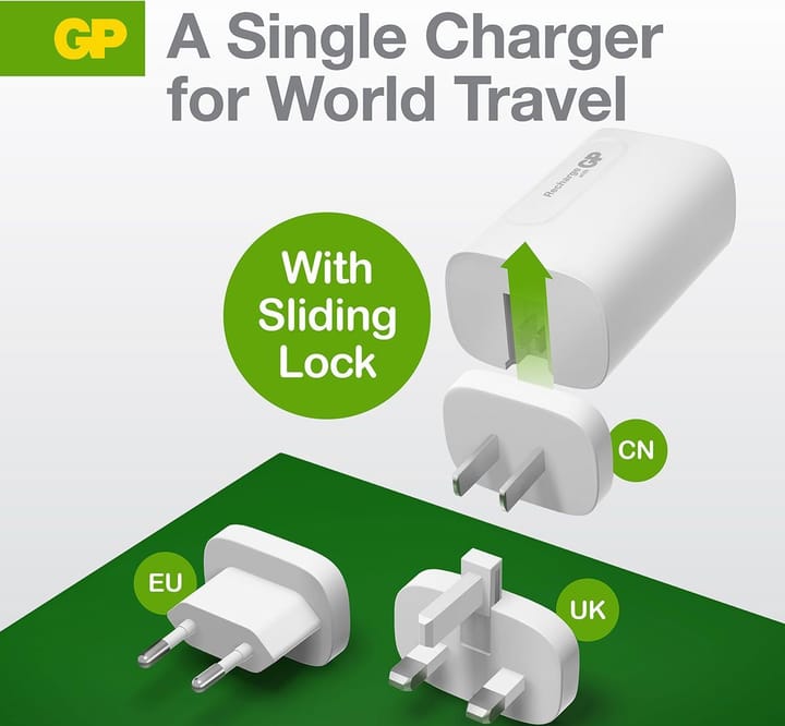 GP Batterier GP GaN PD 65W White GP Batterier