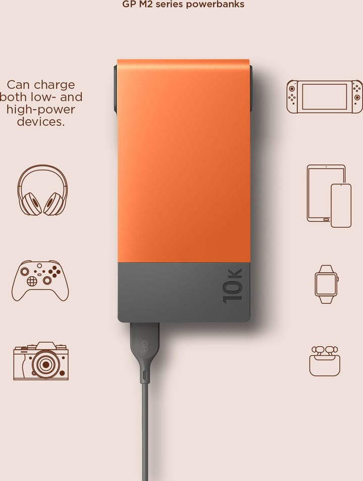 GP Batterier GP Powerbank M2 10000 mAh Orange GP Batterier