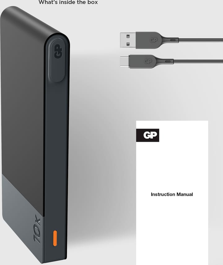 GP Batterier GP Powerbank M2 10000 mAh Black GP Batterier
