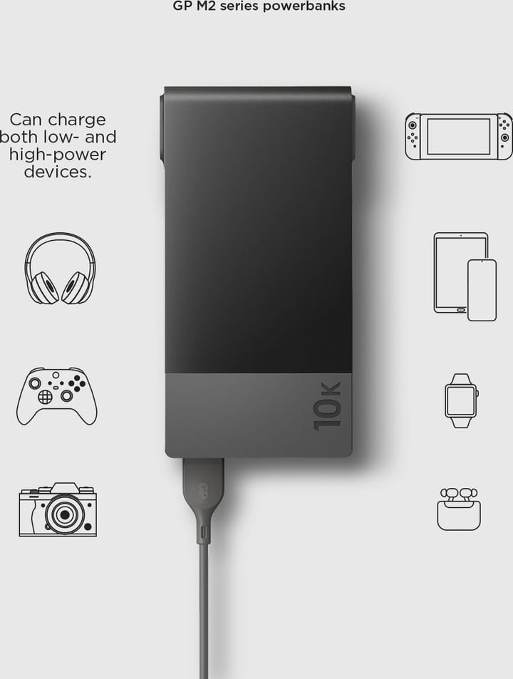 GP Batterier GP Powerbank M2 10000 mAh Black GP Batterier