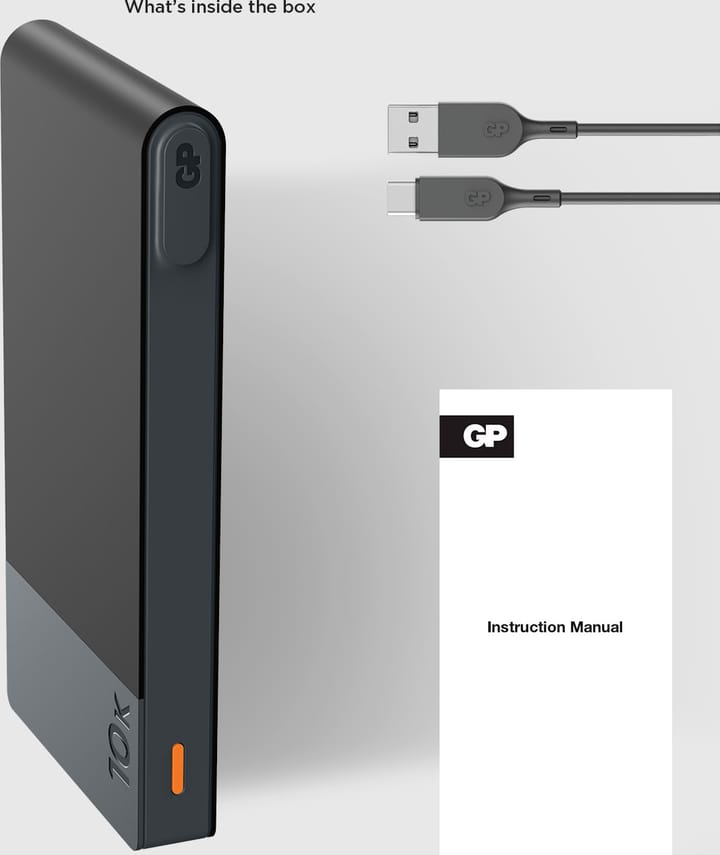 GP Batterier GP Powerbank M2 10000 mAh Black GP Batterier