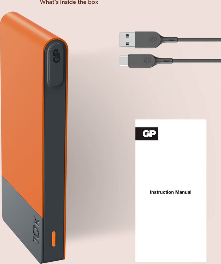 GP Batterier GP Powerbank M2 10000 mAh Orange GP Batterier