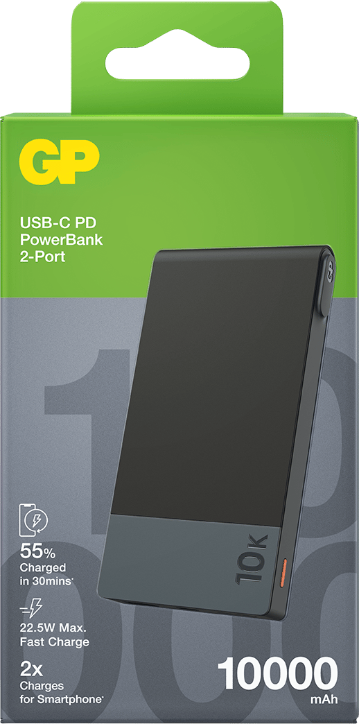 GP Batterier GP Powerbank M2 10000 mAh Black GP Batterier