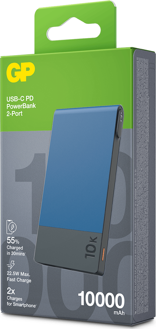 GP Batterier GP Powerbank M2 10000 mAh Blue GP Batterier