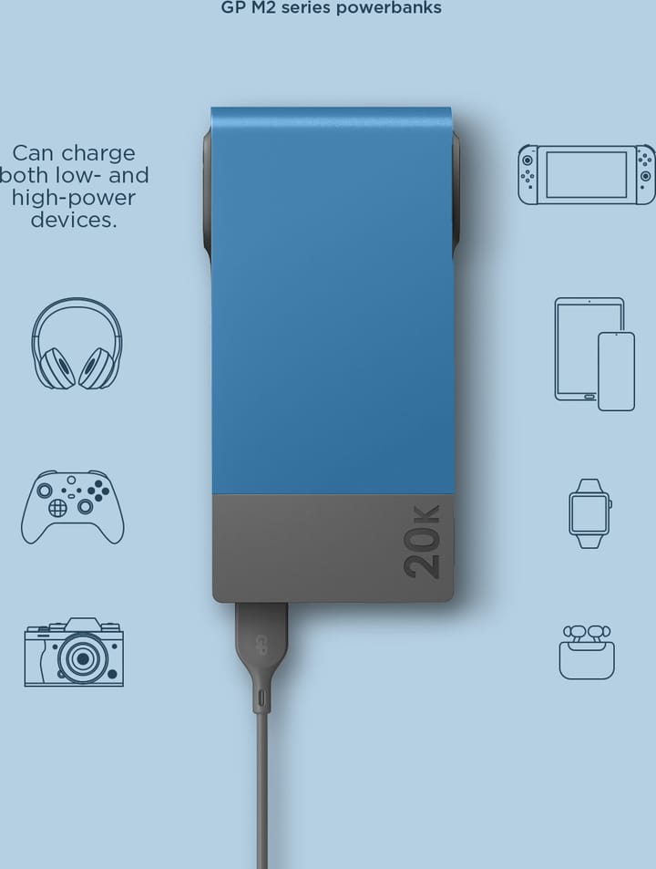 GP Batterier GP Powerbank M2 20000 mAh Blue GP Batterier
