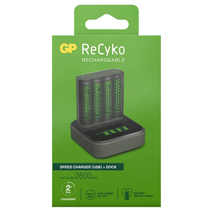 GP Batterier GP ReCyko Speed Charger M4D45/270HC Grey GP Batterier GP Batterier GP ReCyko Speed Charger M4D45/270HC Grey GP Batterier