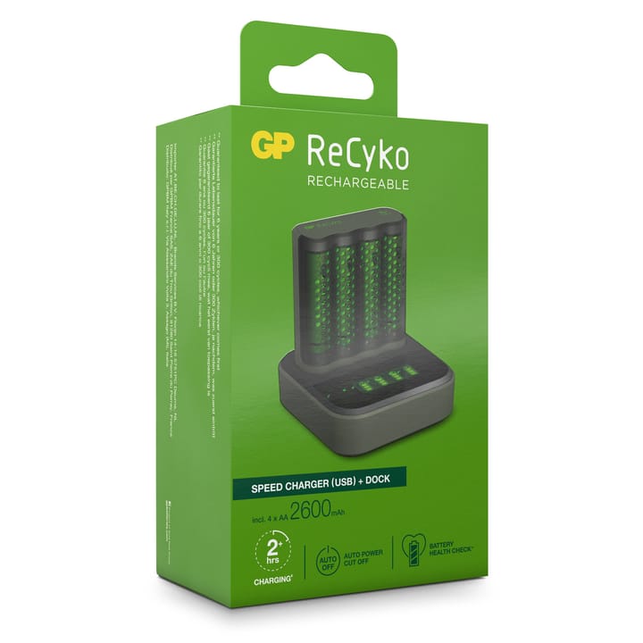 GP Batterier GP ReCyko Speed Charger M4D45/270HC Grey GP Batterier GP Batterier GP ReCyko Speed Charger M4D45/270HC Grey GP Batterier