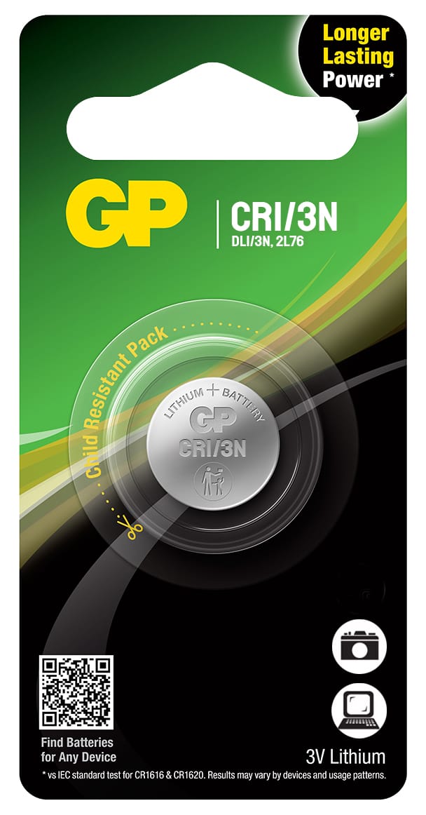 GP Batterier Batteri Cr 1/3n-C1 3v/160 Mah Cr111 Nocolour GP Batterier