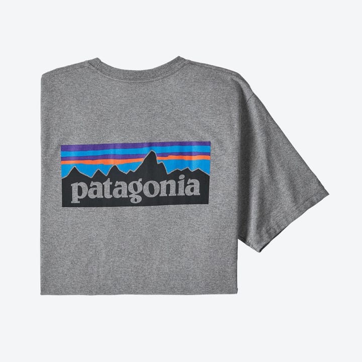 Patagonia M's P-6 Logo Responsibili-Tee Gravel Heather Patagonia