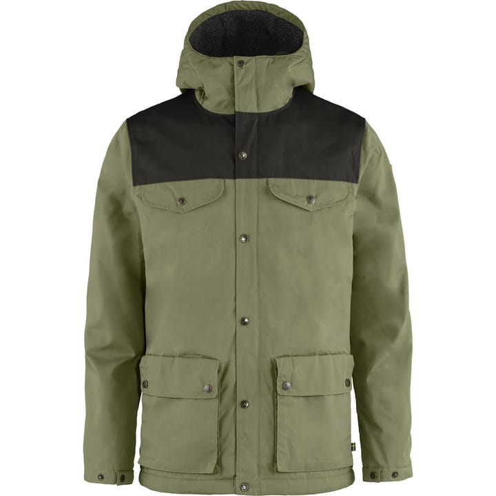 Fjällräven Men's Greenland Winter Jacket Green-Dark Grey Fjällräven
