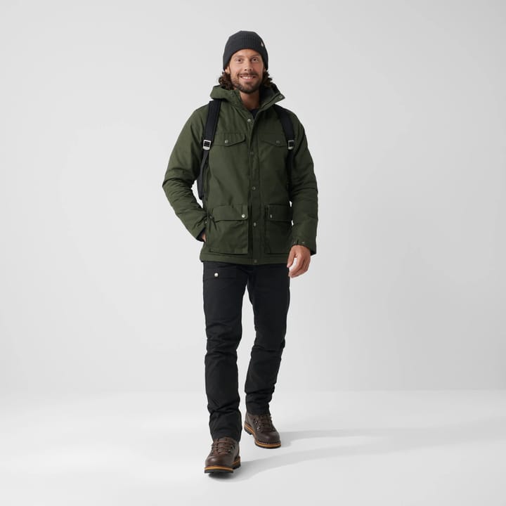 Fjällräven Men's Greenland Winter Jacket Green-Dark Grey Fjällräven