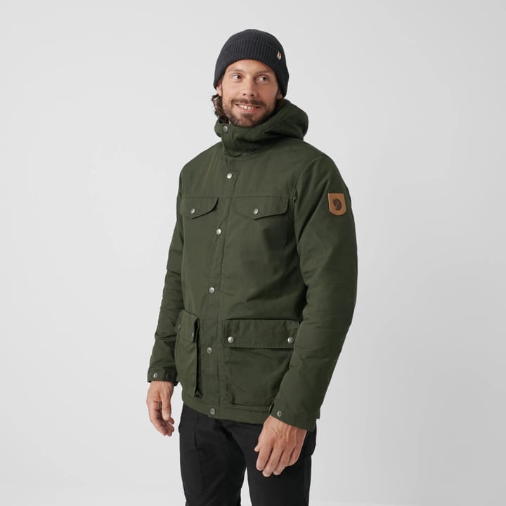 Fjällräven Men's Greenland Winter Jacket Green-Dark Grey Fjällräven