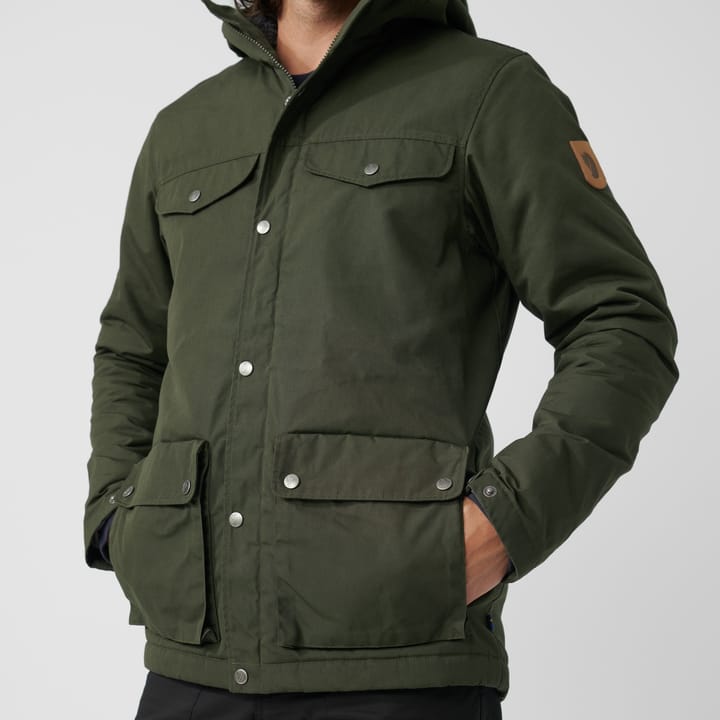 Fjällräven Men's Greenland Winter Jacket Green-Dark Grey Fjällräven