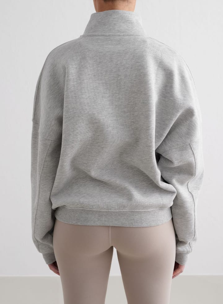 Aim'n Women's Varsity Sweat Half Zip Grey Melange Aim'n