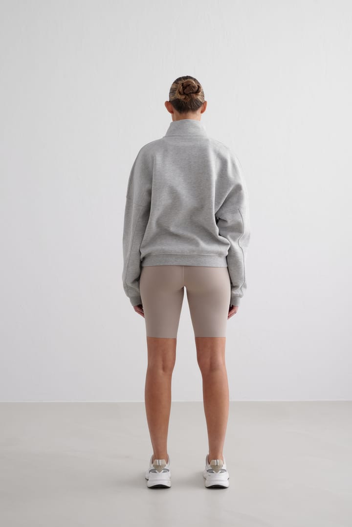 Aim'n Women's Varsity Sweat Half Zip Grey Melange Aim'n