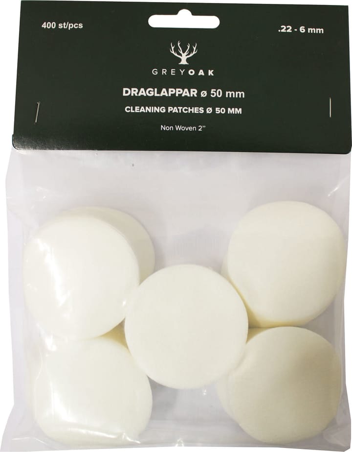 Grey Oak Cleaning Patches, 50mm, 400 pcs White Grey Oak