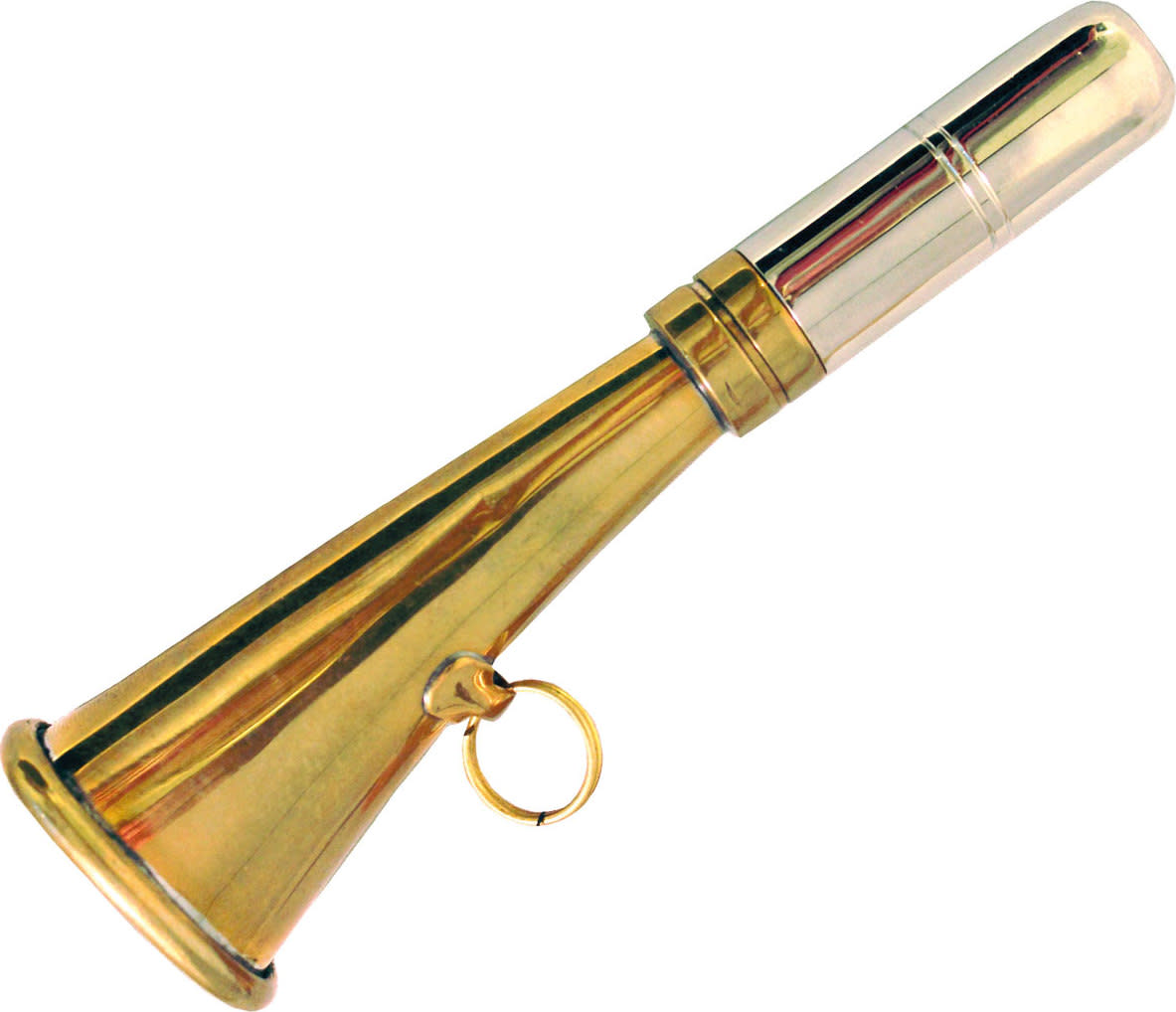 Grey Oak Hunting Horn 12 cm Brass Houkuttelumetsästykseen OneSize