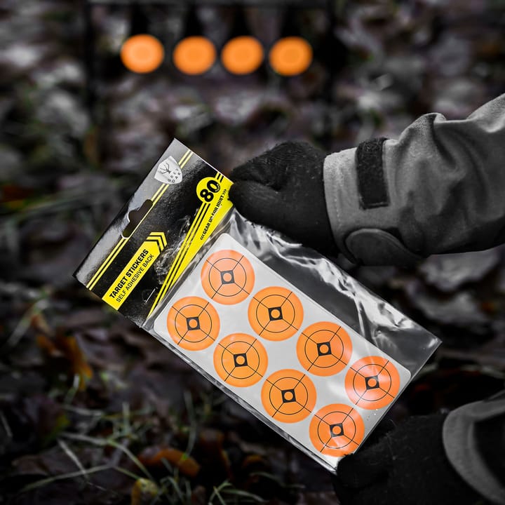 Grey Oak Shooting Target Stickers 38mm Orange Grey Oak Grey Oak Shooting Target Stickers 38mm Orange Grey Oak