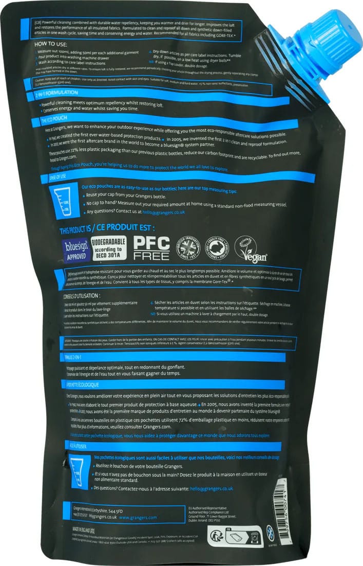 Grangers Wash + Repel Down 2-in-1 1L Nocolour Grangers