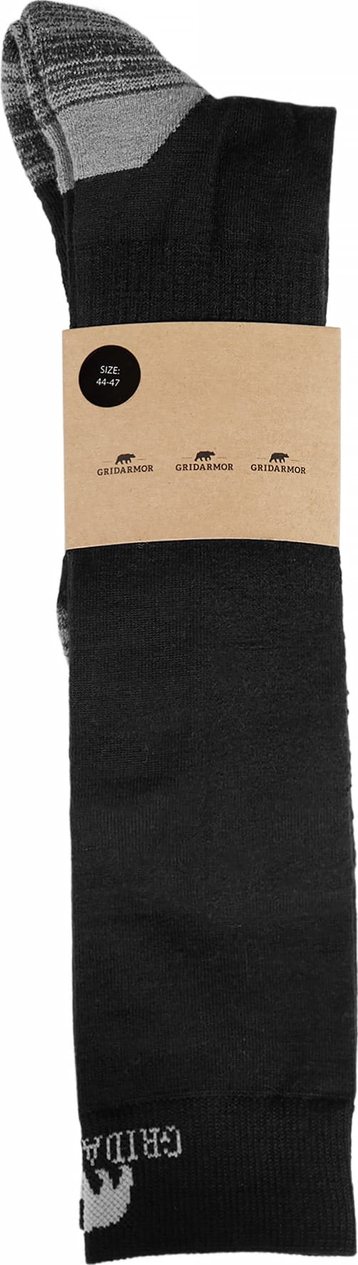 Gridarmor Alpine Merino Wool Sock Black Gridarmor