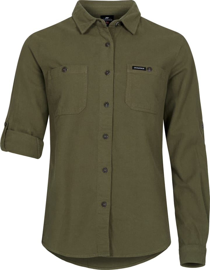 Gridarmor Women's Eidfjord Twill Shirt Winter Moss Gridarmor Gridarmor Women's Eidfjord Twill Shirt Winter Moss Gridarmor