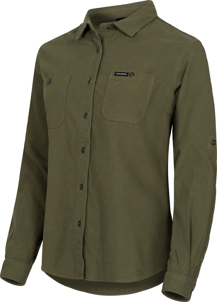 Gridarmor Women's Eidfjord Twill Shirt Winter Moss Gridarmor