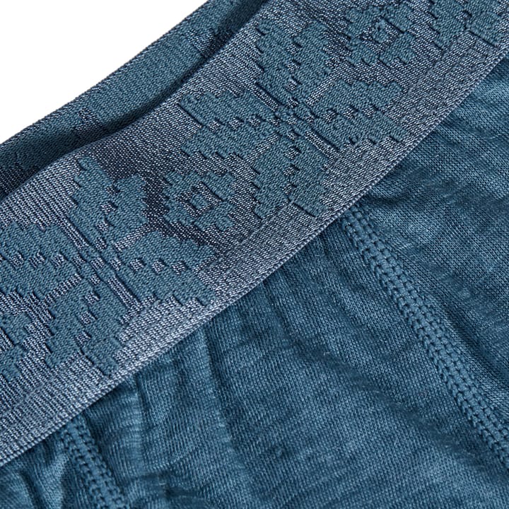 Men's Finse Merino Boxers Indian Teal Gridarmor