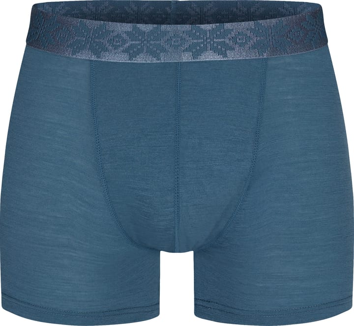 Gridarmor Men's Finse Merino Boxers Indian Teal Gridarmor