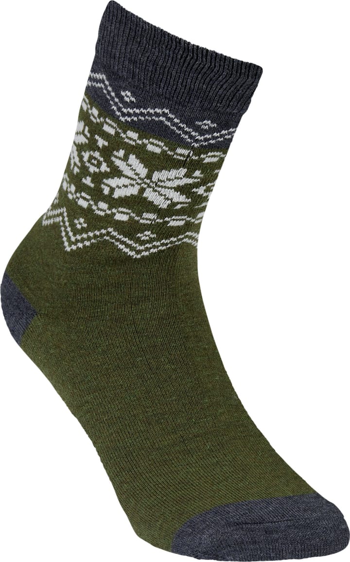 Heritage Merino Socks Green/Grey/White Gridarmor