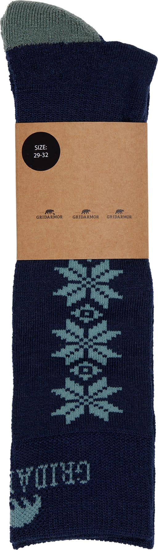 Gridarmor Kids' Alpin Merino Ski Sokk Jr Navy Blazer Gridarmor