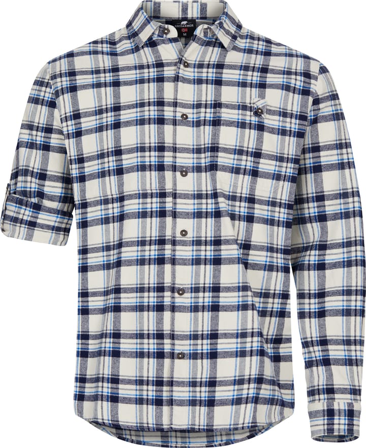 Men's Kvanndal Flannel Shirt Navy blazer Gridarmor