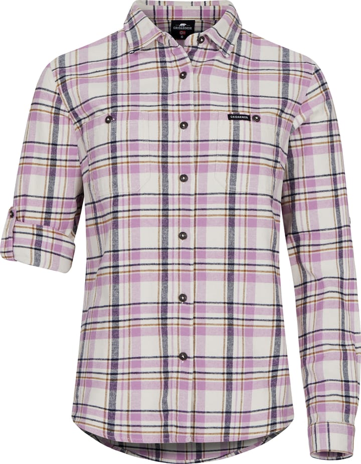 Women's Kvanndal Flannel Shirt Dusty Lavender Gridarmor
