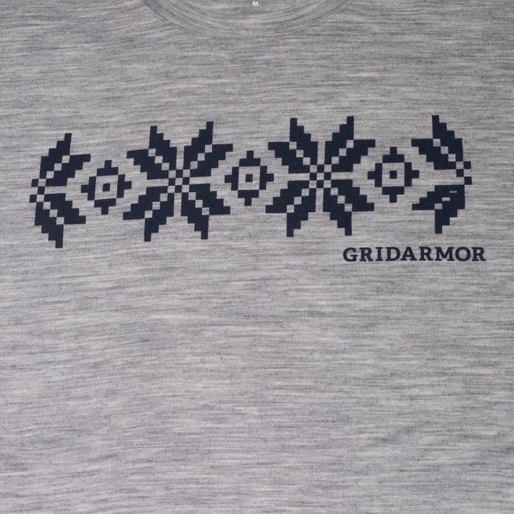 Gridarmor Larsnes Merino T-Skjorte Men Navy Blazer/Asphalt Gridarmor