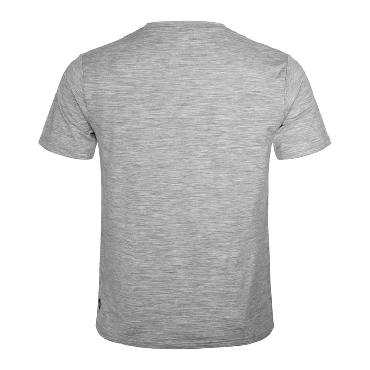 Gridarmor Larsnes Merino T-Skjorte Men Light Grey Melange/Navy Blazer Gridarmor