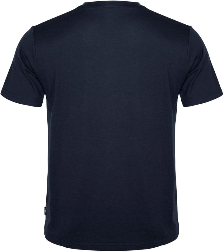 Gridarmor Larsnes Merino T-Skjorte Men Navy Blazer/Asphalt Gridarmor
