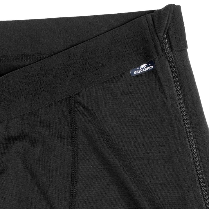 Gridarmor Men's Merino Undertøy Zip Longs Black Beauty Gridarmor