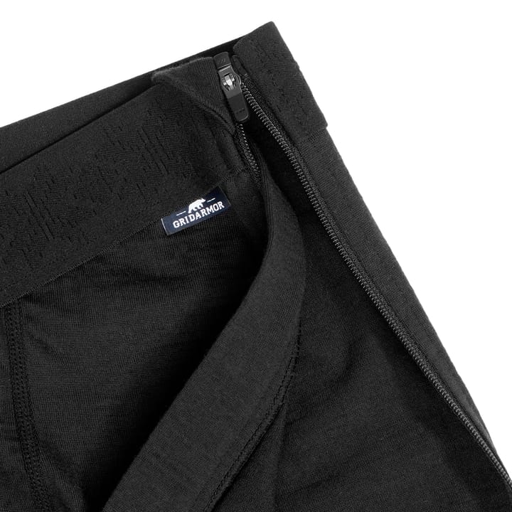 Gridarmor Men's Merino Undertøy Zip Longs Black Beauty Gridarmor