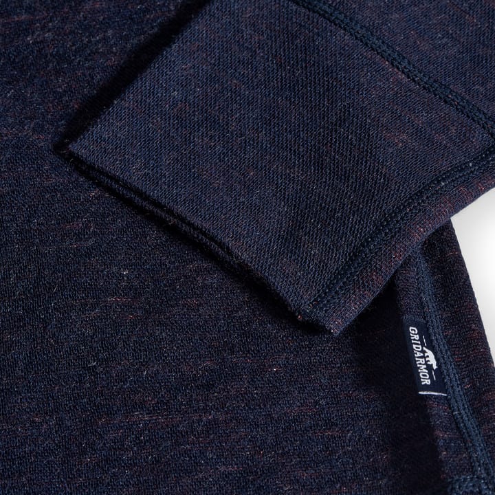 Gridarmor Men's Snøkrystal Jacquard Ullgenser Navy Blazer Gridarmor