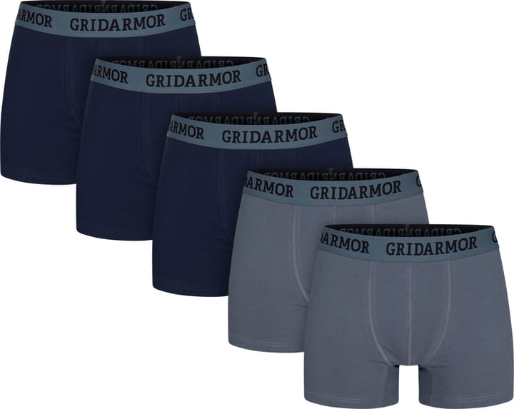 Men's Steine 5p Cotton Boxers 2.0 Multi Color Gridarmor