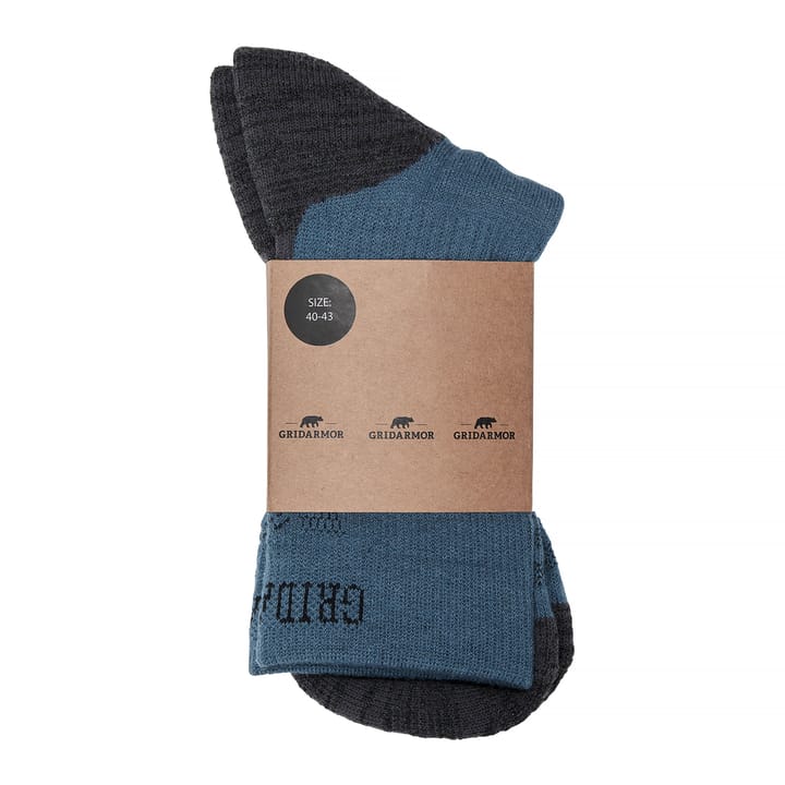 Merino Trekking Light Sock Indian Teal Gridarmor