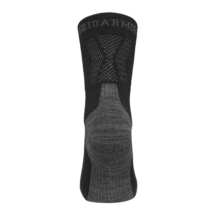 Merino Trekking Light Sock Jet Black Gridarmor