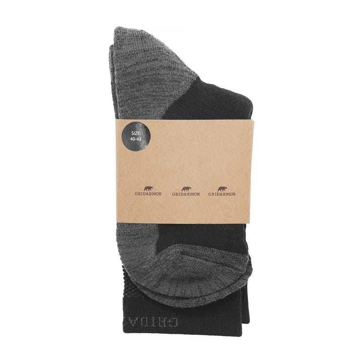 Gridarmor Merino Trekking Socks Jet Black Gridarmor