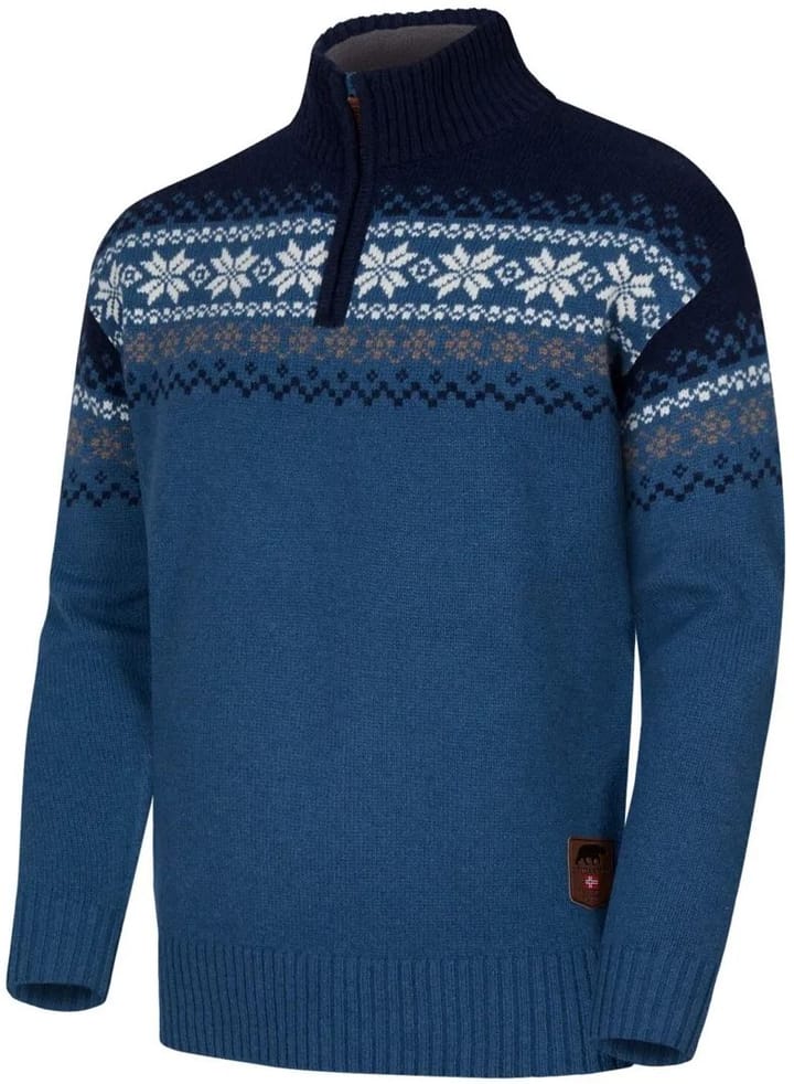 Gridarmor Snøkrystall Hz Ullgenser Men Blue/White/Navy Gridarmor Gridarmor Snøkrystall Hz Ullgenser Men Blue/White/Navy Gridarmor