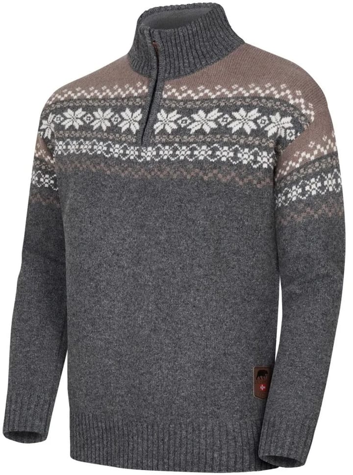 Gridarmor Snøkrystall Hz Ullgenser Men Grey/Beige/White Gridarmor